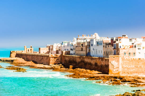 Aerial view on old city of Essaouira in Morocco